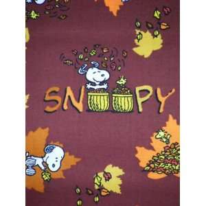    Peanuts Fall Fun Snoopy Childrens Fabric Cf5 