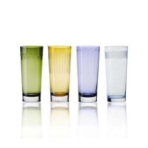  Mikasa Set of 4 Cheers Pastel Highball Glasses. Kitchen 