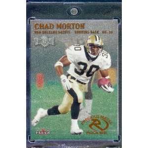 2000 Fleer Metal # 202 Chad Morton Rookie New Orleans Saints Football 