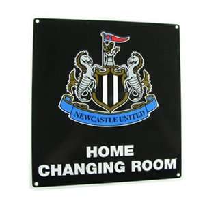  Newcastle United FC. Home Changing Room Metal Sign