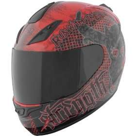 Speed & Strength SS1000 Graphics Helmet , Color Red, Style Run with 