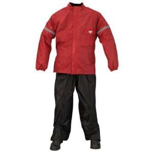  Nelson Rigg WP 8000 Weather Pro 2 Piece Red/Black Rainsuit 
