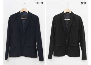 CBUNITED Black Slim 1  Button Blazer Jacket Sz XS L New  