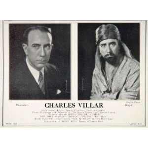  1930 Charles Villar Singer Opera Comique Brian Kent Ad 