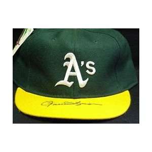  Rollie Fingers Signed Oakland As Hat on the Bill Sports 