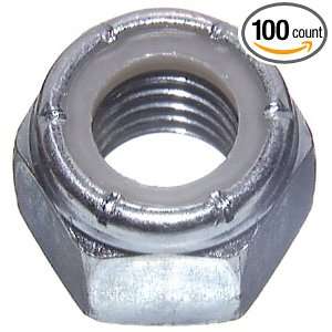 32 Coarse Thd., Stainless Steel Nylon Insert Locknuts (100 Per 