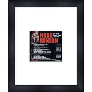  MARK RONSON UK Tour 2007   Custom Framed Original Ad 