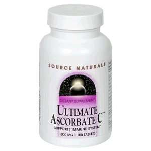 Source Naturals Ultimate Ascorbate C With Minerals, 100 tablets (Pack 