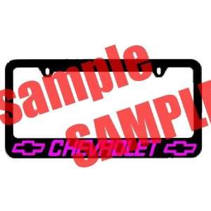  CHEVROLET BLACK LICENSE PLATE FRAME WITH LOGO Everything 