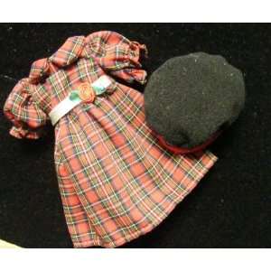  Madeline Doll Clothing Holiday Plaid Dress with Hat Toys 