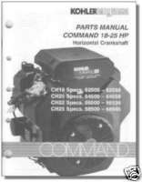 TP 2439 C NEw PARTS Manual KOHLER Engine For CH18 CH25  