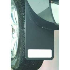   Molded Mud Guards 11 in. x 21 in. Black Stainless Inserts Automotive
