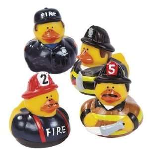   Fireman Fire Fighter Hero Rubber Ducks Duckys Toys & Games