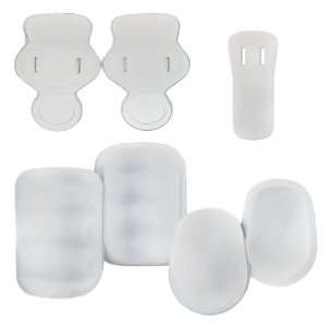   Slotted 7 Pc Deluxe Youth Football Pads WHITE YOUTH