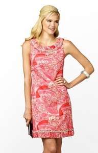 NWT Lilly Pulitzer SOPHIA Jewels Crystals DRESS 6 8 Pink Punch  