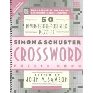   and Schuster Crossword Puzzle Book Series 224 John M. Samson Books