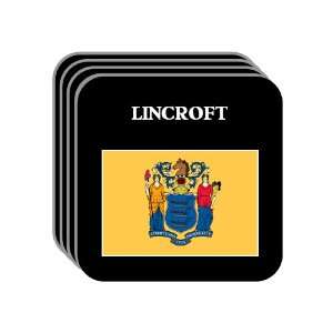  US State Flag   LINCROFT, New Jersey (NJ) Set of 4 Mini 