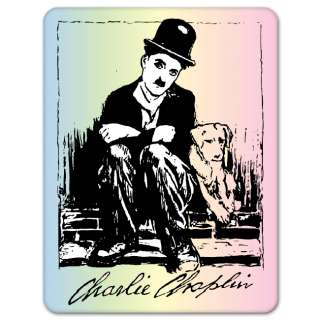 Charlie Chaplin legend car bumper sticker 4 x 5  