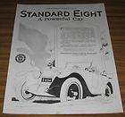 1919 VINTAGE AD~THE STANDARD EIGHT~A POWERFUL CAR