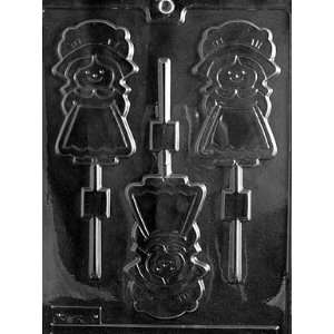  GIRL PILGRIM LOLLY Thanksgiving Candy Mold Chocolate