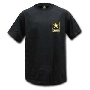  US Army, Black Military Basic Military T shirts, Tees SIZE 