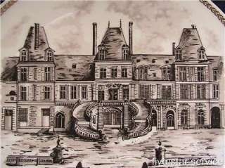 FONTAINEBLEAU Chateaux de France ~ 1971 Lourioux PLATE  