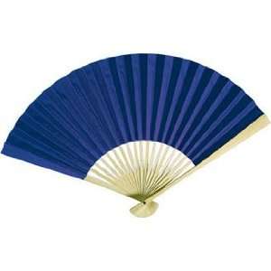  Navy Blue Paper Hand Fan