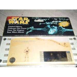   Star Wars Authentic 70mm Film Original C 3PO Edition 