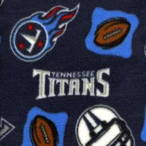   NFL Tennessee Titans Polar Fleece Fabric   Per Yard