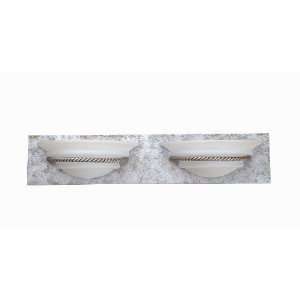   Silver Sophia 2 Light Bathroom Fixture from the Sophia Collection