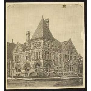  Scoville Institute,Oak Park Public Library,IL,c1890