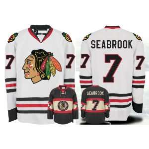 EDGE Chicago Blackhawks Authentic NHL Jerseys #7 SEABROOK WHITE Jersey 