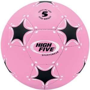  High Five Fusion Soccer Balls PINK/BLACK/WHITE 5 Sports 