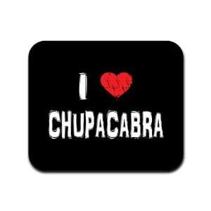  I Love Chupacabra Mousepad Mouse Pad Electronics