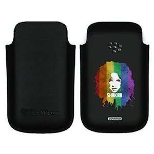  Shakira Rainbow on BlackBerry Leather Pocket Case  