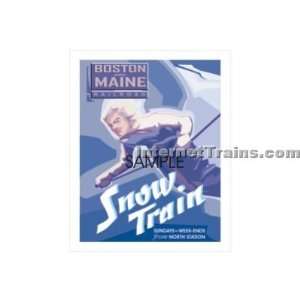   Sign Company Metal Sign   Boston & Maine Snow Train Toys & Games