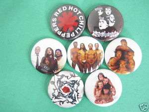 RED HOT CHILI PEPPERS SET OF 7 PINS BUTTONS BADGES NCL  