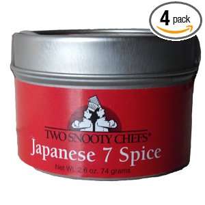 Two Snooty Chefs Japanese 7 Spice, 2.6 Ounce (Pack of 4)  