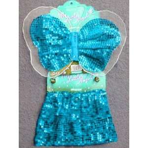  Blue Sequin Butterfly Costume   Ages 3 to 7 Toys & Games