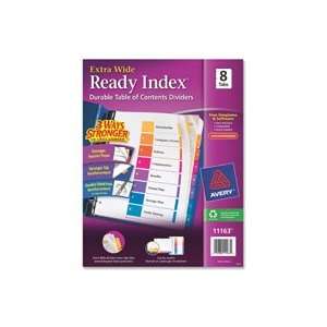  AVE11161 Avery 11161   Extra Wide Ready Index Dividers, 5 