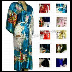 SALE Chinese Geisha Kimono Robe Sleepwear Yukata&Belt  