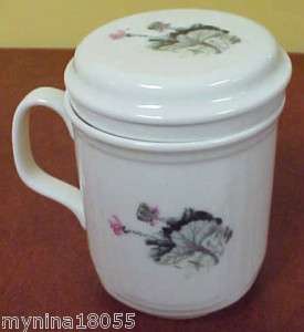 Ho San Large Chinese Tea Cup w/Infuser and Lid  