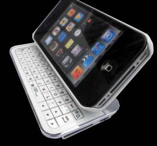 in 1 Backlit Bluetooth White Sliding Keyboard Case & Stand Combo 