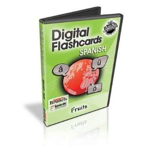   Spanish Digital Flashcard Challenge Fruits on CD ROM