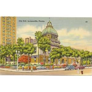   Vintage Postcard   City Hall   Jacksonville Florida 