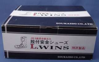 Sokaido  L Wins  Tabi Security Black 25 cm.  