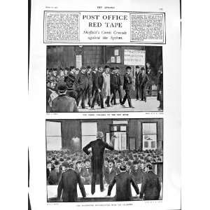   1901 POST OFFICE SHEFFIELD COMIC CRUSADE POSTMASTER