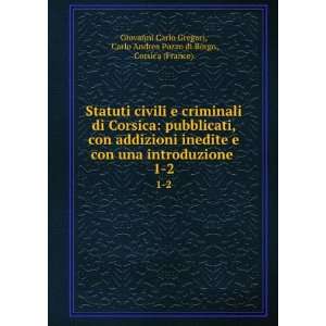  Statuti civili e criminali di Corsica pubblicati, con 