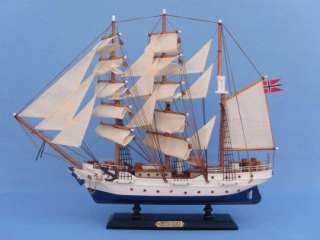 Christian Radich 20 Tall Scale Model Wooden Ship  