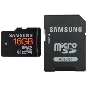  Samsung 16 GB microSDHC micro SD HC Flash Memory Card 